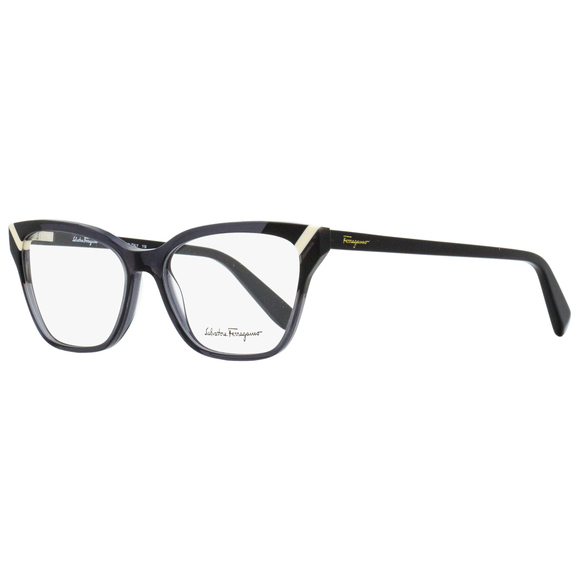 Salvatore Ferragamo Rectangular Eyeglasses SF2843 057 Gray/Black 54mm 2843 - Picture 1 of 2